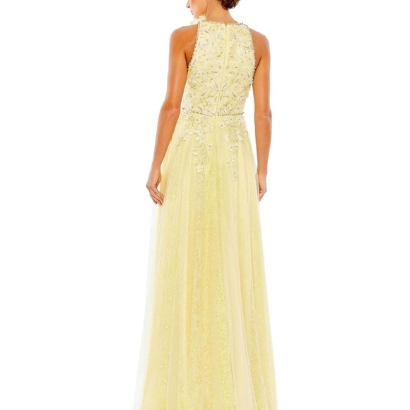 Mac Duggal 11310 NWT EMBELLISHED HIGH NECK SLEEVELESS A LINE GOWN - Picture 4 of 16